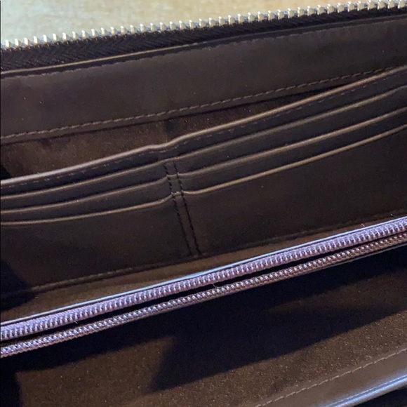 COACH accordion Wallet leather & C fabric - Picture 8 of 8